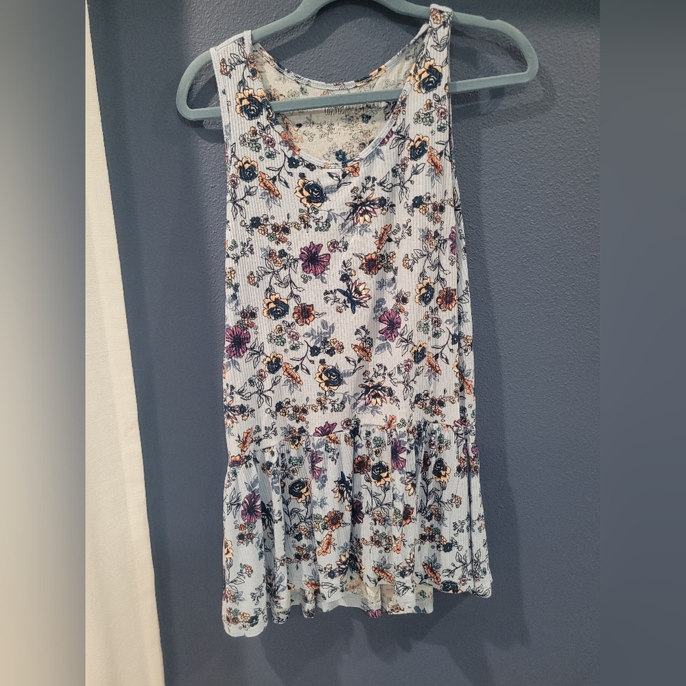 Latched Mama Babydoll Tank Top, XL Floral